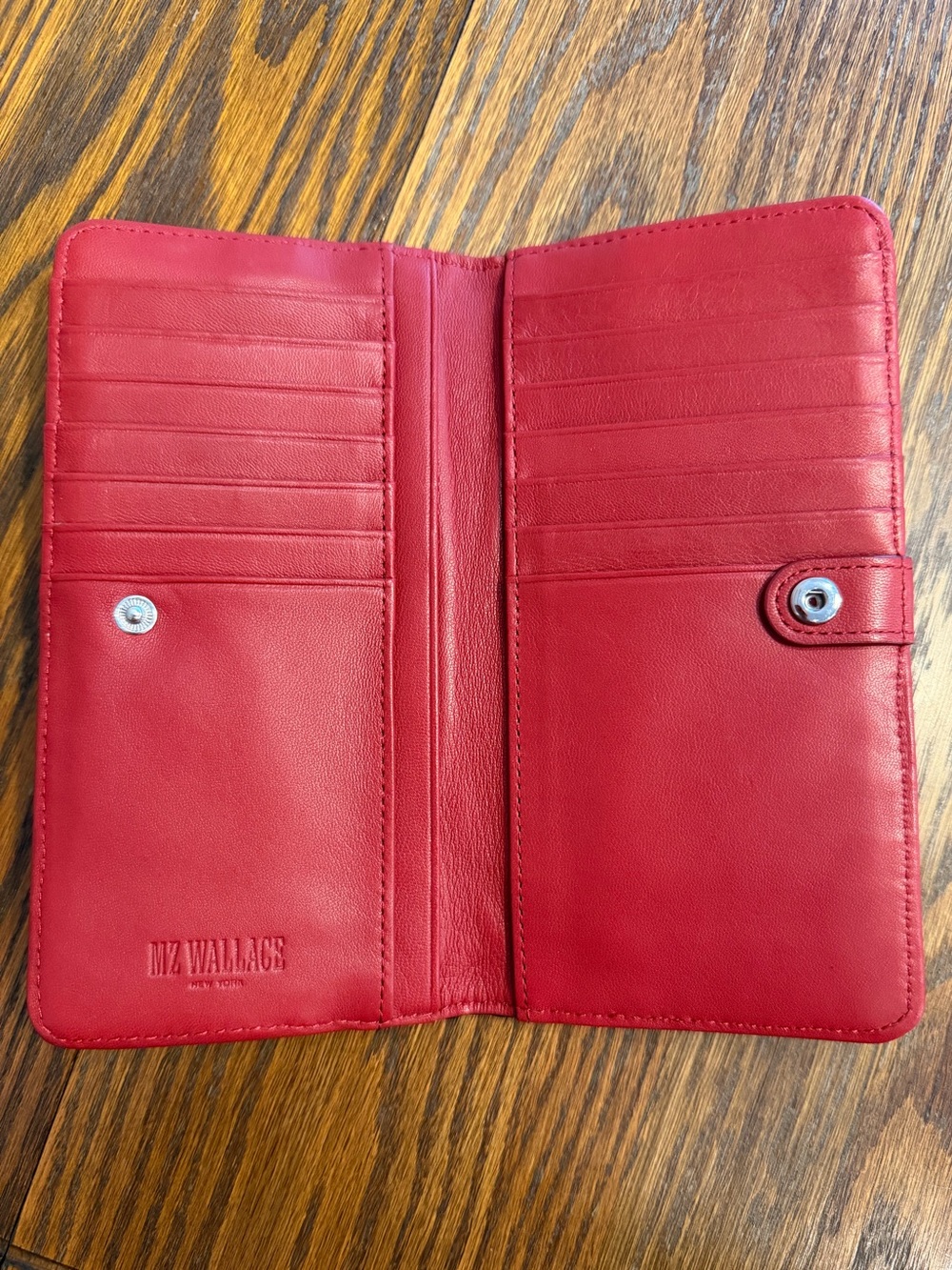 MZ Wallace Quilted Black Wallet with Exterior Flap Pocket - Picture 3 of 5